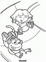 Dora Coloring Pages Explorer Printable Kids Song sketch template