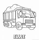 Ellie Vrachtwagen Naam sketch template