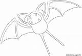 Zubat Pokemon Coloring Pages Lilly Gerbil Lineart Printable Color Print Supercoloring Deviantart Drawing Bases Basic sketch template