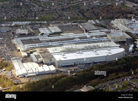 aerial view longbridge car factory  birmingham west midlands stock
