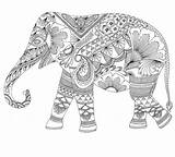 Entitlementtrap Mandala Elephant sketch template