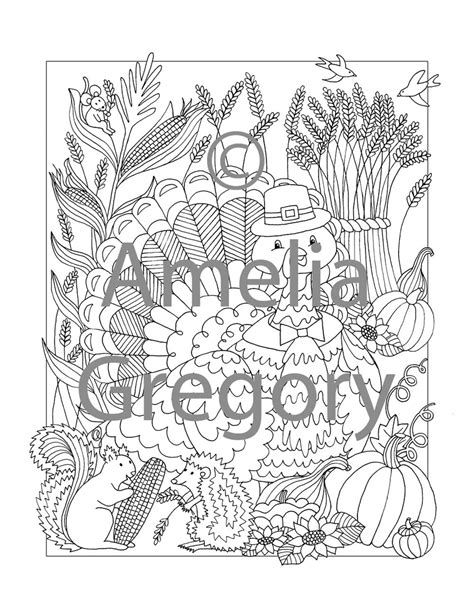 thanksgiving adult coloring pages thanksgiving decor etsy