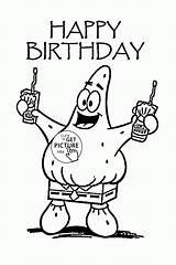 Birthday Coloring Happy Pages 6th Kids Aunt Cartoon Printable Card Colouring Sheets Cards Spongebob Printables Color Wuppsy Holiday Disney Print sketch template