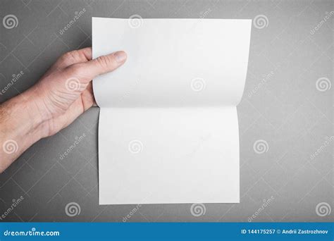 blank layout open sheet folded  times   hand   man  soft