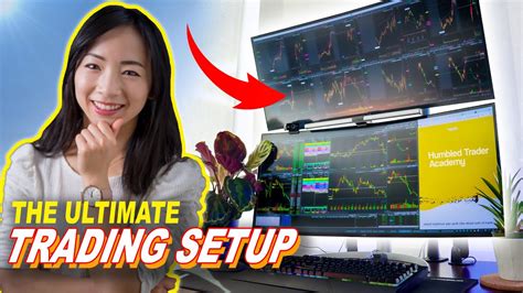 day trading set   ultrawide curved monitors cable management trading pc build