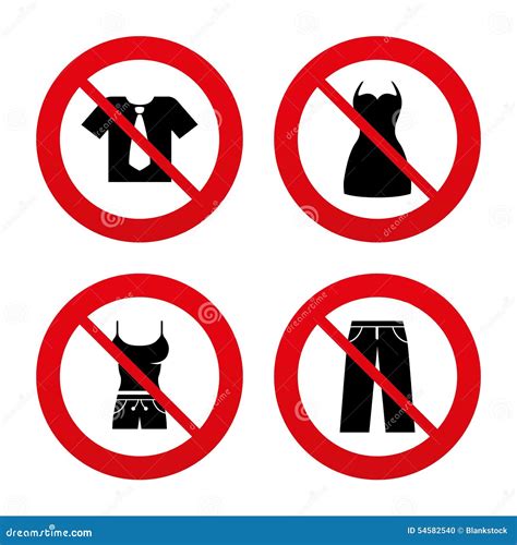 clothes signs  shirt  tie  pants stock vector image