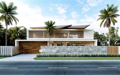 modern thai house concept  australia  chris clout design