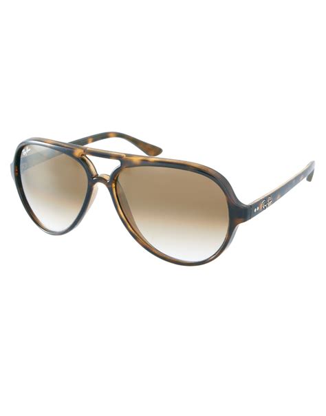 Ray Ban Aviator Sunglasses In Brown For Men Lyst