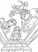 Coloring Rapunzel Pages Tangled Colouring Disney Kids Raiponce Colorare Da sketch template