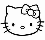 Coloring Pages Girls Kitty Hello Cat Face Print Printable Kids Girl Colouring Mouse Minnie Cliparts Head Clipart Decal Sticker Bad sketch template