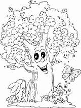 Coloring Tree Trees Spring Pages Flowers Butterfly Butterflies Para Arvore Colouring Colorir Da Disney Adults Desenhos Printable Pintar árvore Popular sketch template