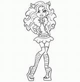 Coloring Monster High Pages Characters Kids Popular sketch template