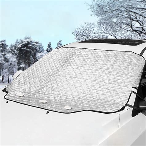 matcc car windshield snow cover frost guard winter windshield snow ice cover mag