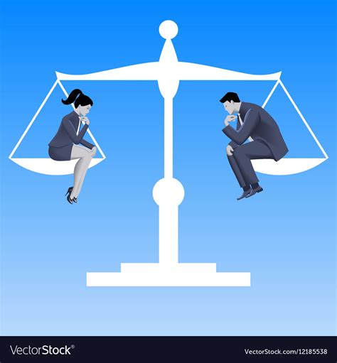 gender equality business concept royalty free vector image
