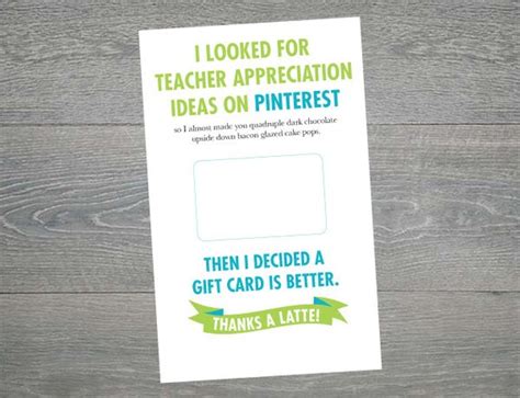 starbucks gift card teacher appreciation printable  armcarthur