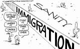 Immigration Senate Drawing Cartoon Fumble Mustn Breakthrough Its Getdrawings Nothing sketch template