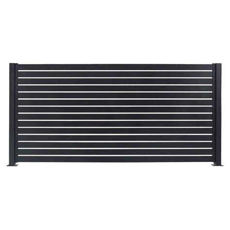 Quick Screen Panel Kit Black Stratco Usa Slatted Fence Panels
