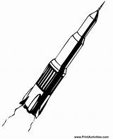 Rocket Coloring Pages Space sketch template