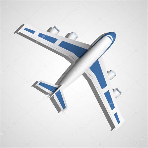 airplane top view stock vector image  csoundrain