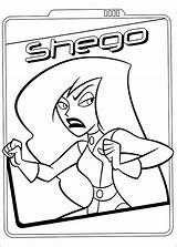 Kim Possible Coloring Shego Pages Angry Coloriage Printable Imprimer Description sketch template