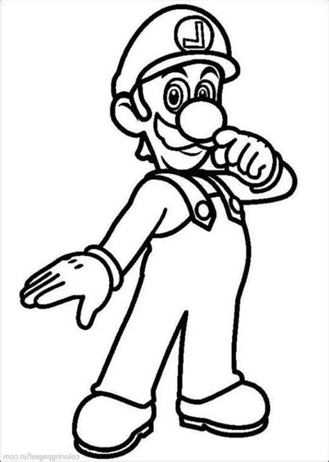 mario characters coloring coloring pages