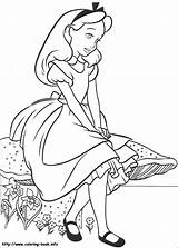 Wonderland Alice Pages Coloring Trippy Getcolorings sketch template
