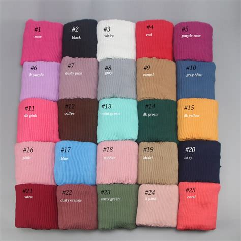 20pc lot newest bubble plain cotton scarf hijabs hot design winter warm wave wrinkled muslim