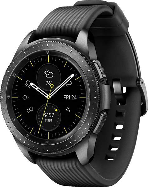 buy samsung galaxy  smartwatch mm stainless steel lte midnight black verizon sm
