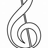 Music Notes Coloring Printable Pages Clipartmag Clef sketch template