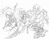 Kingdom Hearts Coloring Pages Getcolorings Sora Skillful sketch template