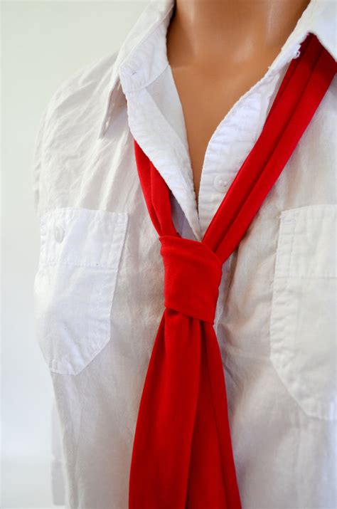 true red scarf womens neck tie lightweight scarf hair tie red summer