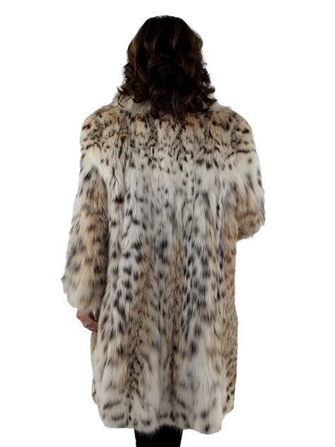 cat lynx fur coat women s lynx fur coat large estate furs