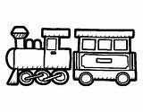 Coloring Train Pages Template Wagon Colorear sketch template