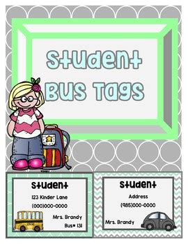 bus tags   kinder heart teachers pay teachers