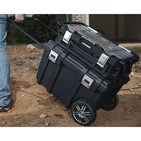 Husky 26 In Connect Mobile Tool Box Black With Freebies Black
