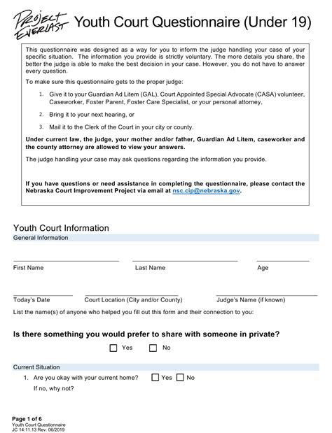 Form Jc14 11 13 Download Fillable Pdf Or Fill Online Youth Court