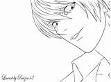 Yagami Lineart sketch template