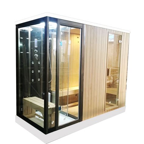customized dry sauna and wet steam shower combo steam