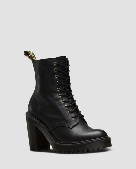 dr martens kendra womens leather heeled boots   boots leather heeled boots dr martens