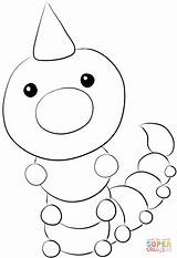 Pokemon Weedle Coloring Pages Printable Print Supercoloring Drawing Color Caterpie Tutorials sketch template