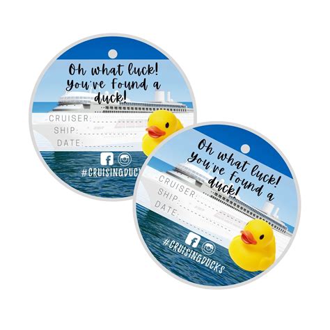 printable editable  printable cruising duck tags