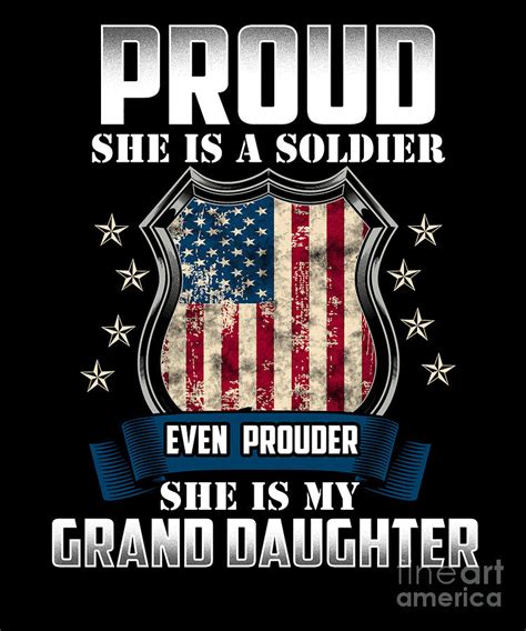 proud she is a soldier my granddaughter military service usa american
