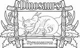 Styracosaurus Colorare Dinosauro Illustrazioni sketch template