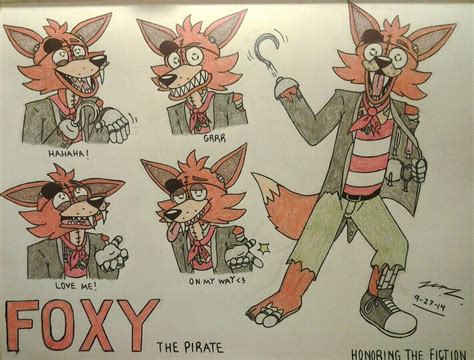 Foxy Doodles Fnaf By Sega Htf On Deviantart