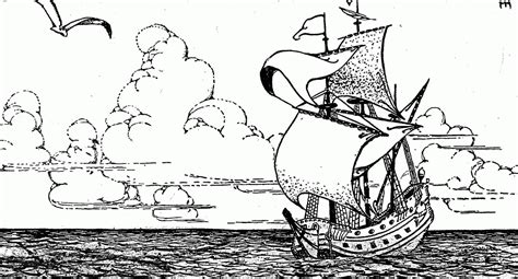 mayflower ship coloring page clip art library