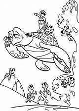 Nemo Turtle Coloring Pages Crush Finding Drawing Squirt Family Dory Print Adult Paintingvalley Printable Choose Board Drawings sketch template