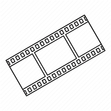 camera cinema frame  film  outline strip icon