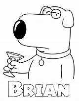 Guy Coloring Family Pages Drawings Printable Brian Griffin Stewie Colouring Drawing Peter Print Cartoon Easy Sheets Kids Lois Clipart Color sketch template