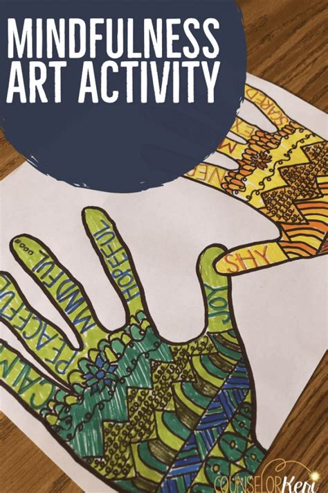 mindfulness art activity    art therapy activities art