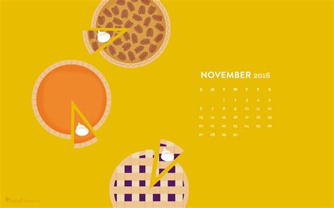 november 2016 pie calendar wallpaper sarah hearts
